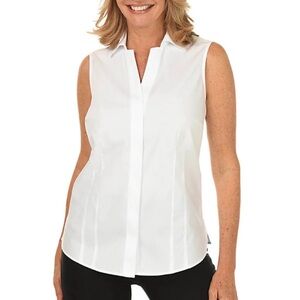 White House Black Market: Women's White Sleeveless Top